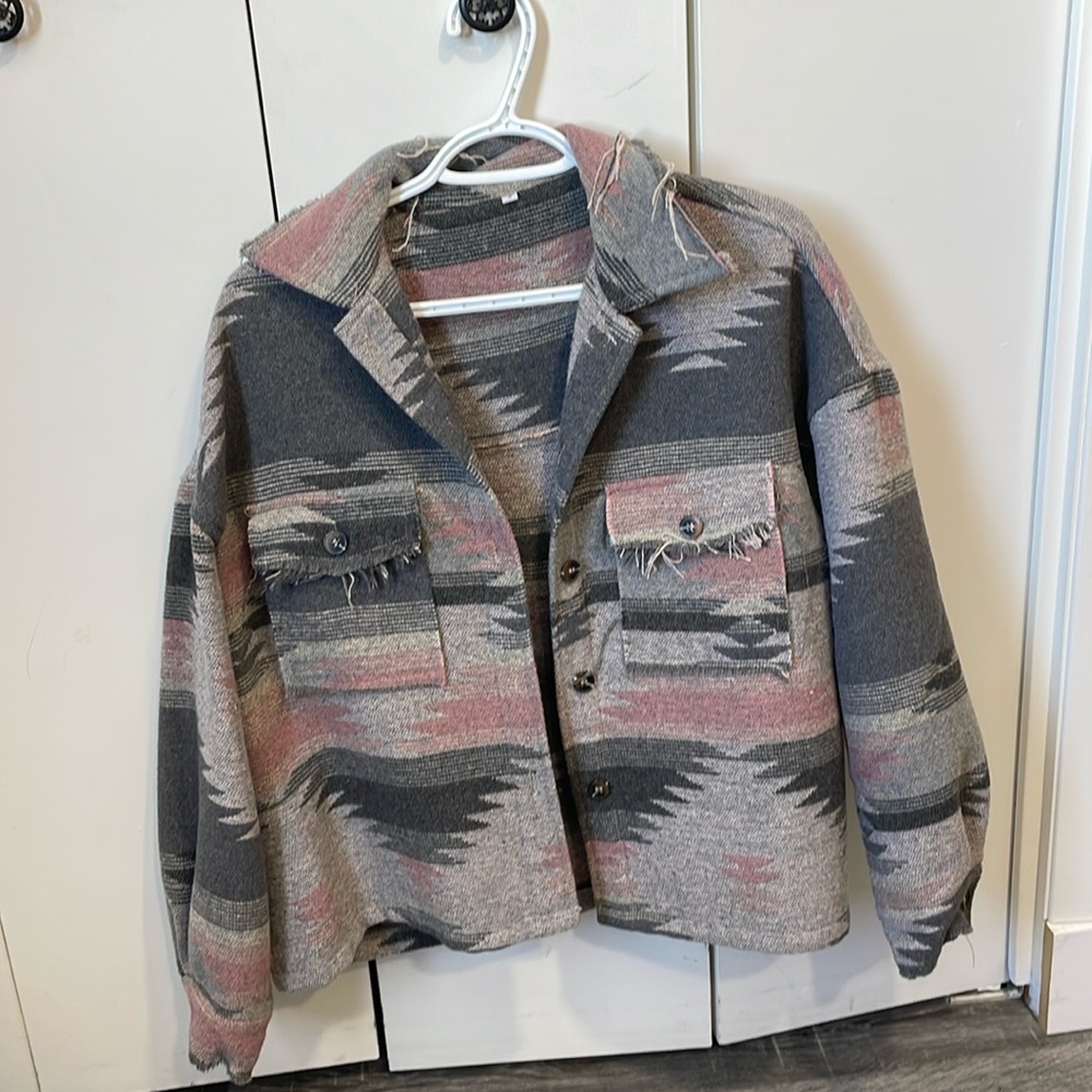 Pink and grey jacket